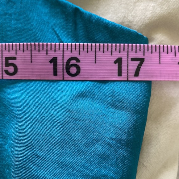 Vince Camuto Teal Waters Satin Tank Top Blouse - Picture 9 of 10